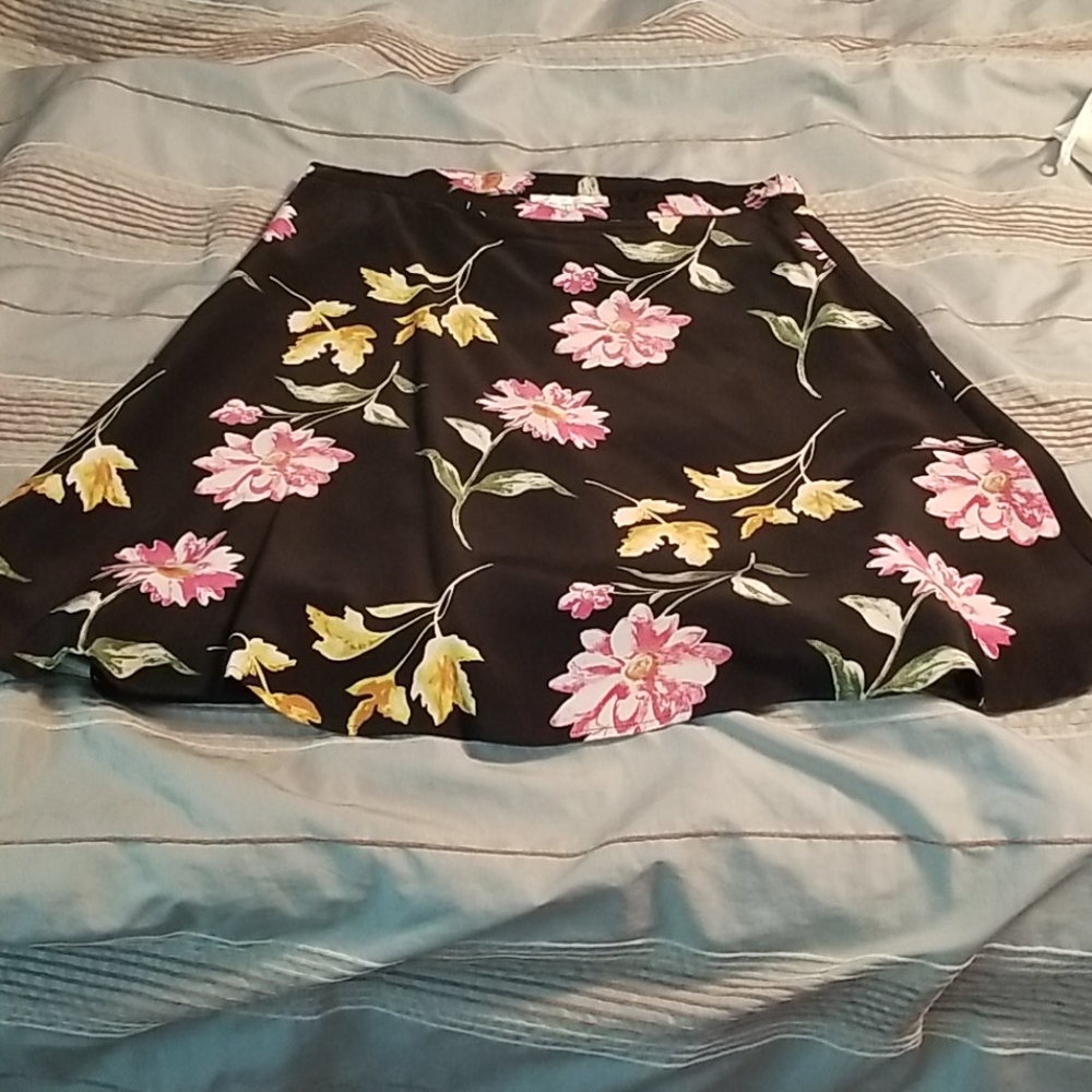 Flower silk skirt by petite sophisticate